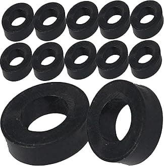 12pcs x M3 x 5mm Black Nylon Spacers and Standoff Washers for M3, M4, M5, M6, M8 Screws, Lengths 3mm to 30mm