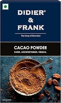 Pure Cacao Powder 80g- Unsweetened Dark Cocoa for Baking, Keto Desserts, Healthy Smoothies, Brownies, Hot Chocolate & Cakes