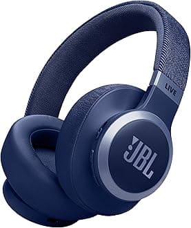 JBL Live 770 NC Wireless Over-Ear Headphones with Noise-Cancelling Technology and 65-Hour Battery Life, Blue