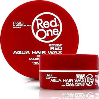 RedOne Hair Styling Wax Red 150 ml | Edge Control | Hair Gel Wax | Ultra Hold | Strawberry Scent | Men & Women Hair Wax | Maximum Control | Shine Look