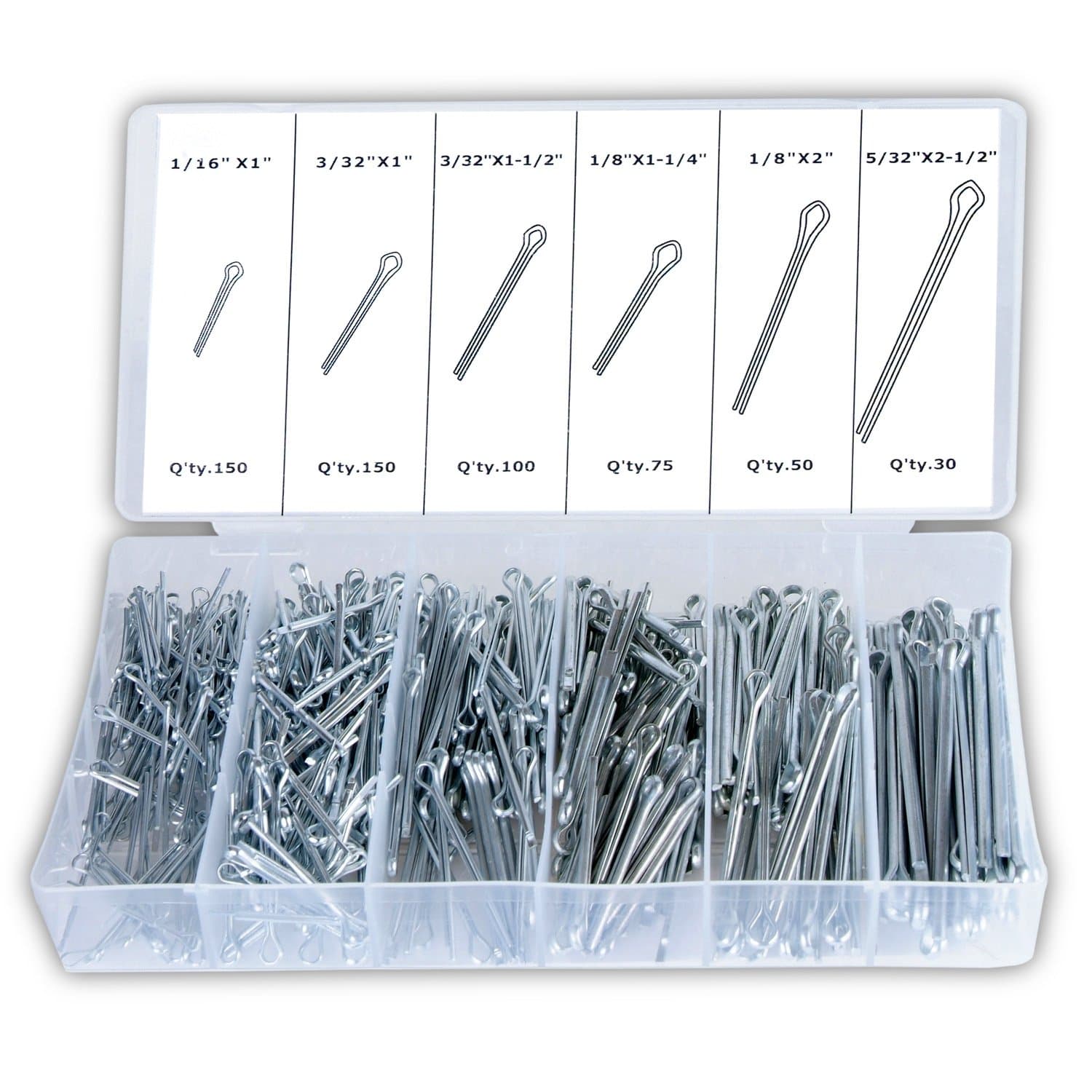 Ansen Tools AN-309 Cotter Pin Assortment, 555-Piece