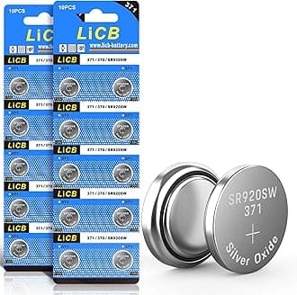 LiCB 20 Pack SR920SW 371 370 AG6 Battery 1.5V Button Cell Watch Batteries