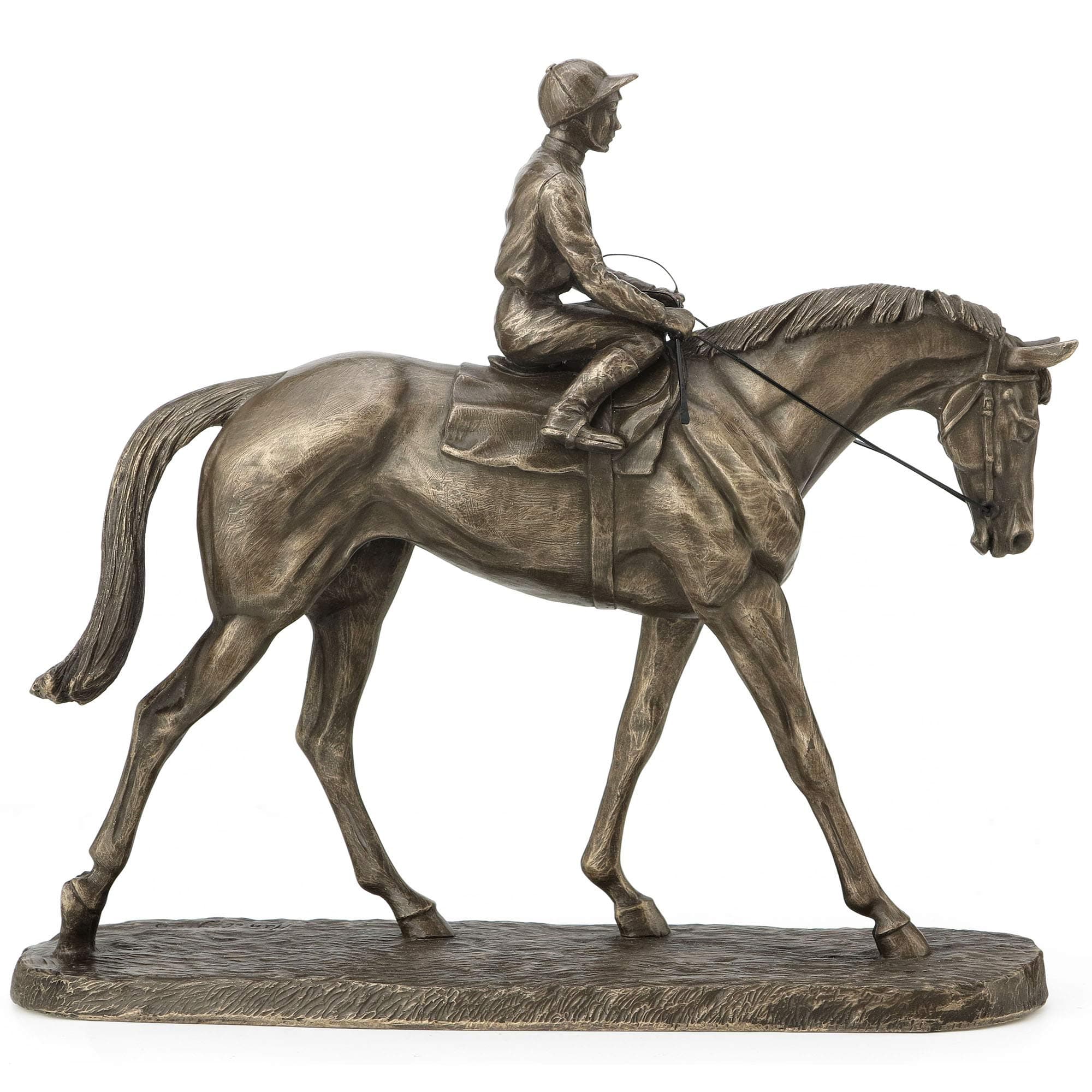 Fiesta Studios Going To The Post by Harriet Glen Cold Cast Bronze Horse Sculpture H22cm