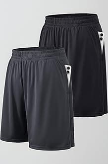 BALENNZ Athletic Shorts for Men with Pockets and Elastic Waistband Quick Dry Activewear