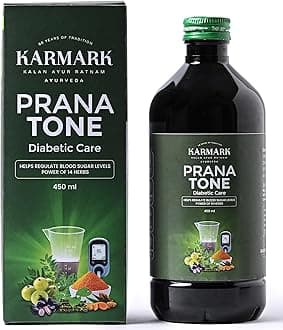 KARMARK Prana Tone 450 ml | Diabetic care | Ayurveda | Jamun | Amla | Karela | Guduchi | Turmeric | Blood sugar control
