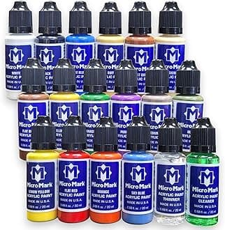Basic Color Model Paint Set - Versatile Paint Set for Models, Miniatures, and Crafts