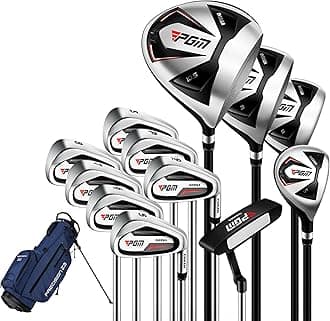 Men's Oversea Complete Golf Club Set with High-Strength Thin Face Design 460cc Driver High Forgiveness Ideal for Beginners