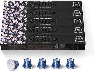 Capsules Original Line Tokyo Vivalto Lungo, Medium Roast Coffee, 50 Count Coffee Pods