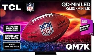 TCL 75 Inch Class QM7K Series | Mini LED QLED 4K HDR | 75QM7K, 2025 Model | 120HZ-144HZ Anti Reflective Screen Smart Google TV Dolby Atmos Onkyo Audio | Voice Remote Alexa Gaming Streaming Television