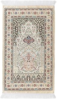 Islam Prayer Mat, Thick Prayer Rug, Muslim Gifts for Women, Ramadan Gifts for Men, Pocket Prayer Mat, Mat for Prayer, Gifts for Muslims, Gift for Ramadan (Powder)