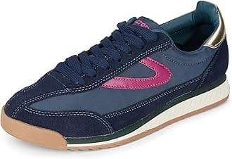 TRETORN Womens Rawlins Casual Lace-Up Sneakers, Navy/Pink, 6.5
