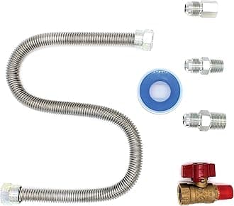 Rutland Products Universal Gas-Appliance Hook Up Kit, 5-Piece