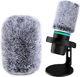 Microphone Cover Compatible with HyperX Duo Cast Microphone - Pop Filter for HyperX DuoCast Microphone, Furry Wind Muff for Filter Ambient and Breathing Winds by YOUSHARES