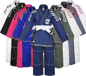 Brazilian Jiu Jitsu, Kids Jiu Jitsu Gi Children BJJ Gi Grappling Kimonos Lightweight White Belt
