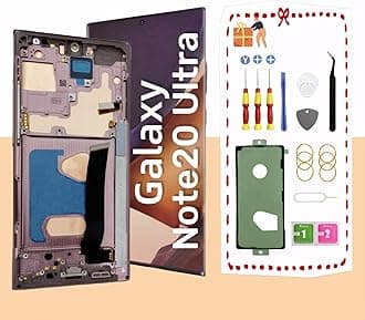 Galaxy Note20 Ultra 5G LCD Display Screen Assembly Replacement for Samsung Note 20 Ultra Touch Digitizer Screen with Frame Toolkits TFT N985U N986U No Fingerprint (Bronze)