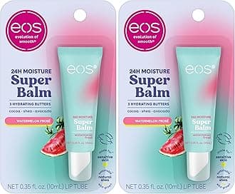 Lip Balm, 24H Moisture, Super Balm, Sensitive Skin | Watermelon Frosé | Lip Mask | Day or Night Treatment | Pack of 2