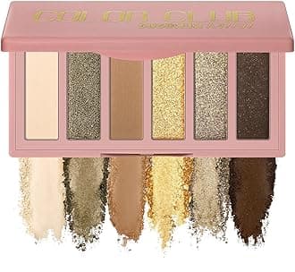 6 Colors Mini Eyeshadow Makeup Palette Olive-colored Neutral Tone Eye Shadow Matte & Shimmer Nude Make Up Pallet with Mirror Blendable Highly Pigmented Travel Size Gift Kit 04