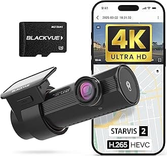 BlackVue DR970X-1CH Plus 512GB | 1-Channel Dash Cam (4K-Full HD), STARVIS 2 Sensor, Parking Mode, Easy Setup via App, Wi-Fi, GPS, Cloud Auto Backup, Optional LTE Module