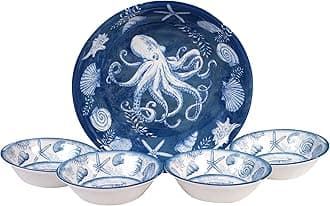 Certified International Oceanic 5 piece Melamine Salad/Serving Set, Multi Colored