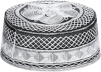 Muslim Prayer Kufi Hat Men Islam Skull Embroidery Cap Beanie Hat Arabian Omani Turkish Prayer Headwear Eid Gift