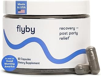 Recovery Supplement with DHM - All The Hang, Without The Over!™ Pre & Post Drinking Capsules with Milk Thistle, Vitamin C, B Vitamins, Ginseng, Activated Charcoal – Made in USA, 80 Count