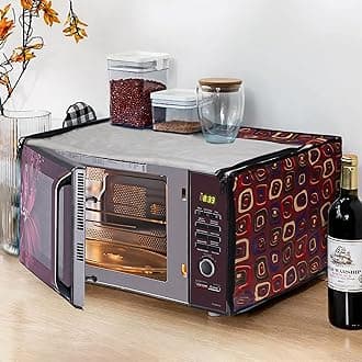 Glassiano Microwave Oven Cover for LG 32 Litre MJ3286BRUS Convection Microwave Oven, SA72