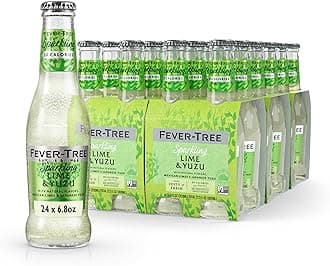 Sparkling Lime & Yuzu – Premium Soda Mixer for Cocktails and Mocktails, 6.8 fl oz Bottles, Pack of 4 – Naturally Sourced, Non-GMO