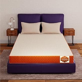 Ortho SpineX Plus Orthopedic Mattress, UltraSupport 6 inch Foam Mattress with AirCell Technology - Firm, Hard Mattress for Back Pain Relief, Ideal for Single Bed Size Sleep Mattress78x36x6