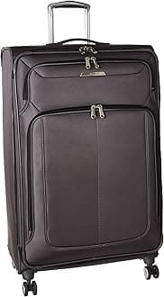 SamsoniteSolyte DLX Softside Expandable Luggage with Spinner Wheels, Mineral Grey, Checked-Large 29-Inch