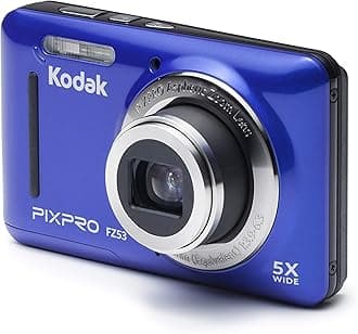 Kodak FZ53-BL Point and Shoot Digital Camera with 2.7" LCD, Blue