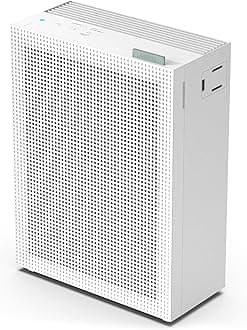 Air Purifier for Home Bedroom, ECARF Quiet Mark Certified, 20 dB Sleep Mode, easy pull-out washable pre-filter for less mess, for allergy, smoke, pollen, pet, air purifiers, Airmega 150, White