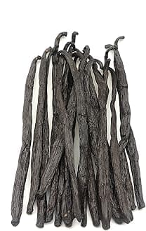 10 Madagascar Vanilla Beans - Grade A 5"-7" Creamy Gourmet Bourbon for Natural Homemade Extract and Baking & Cooking 10 Count(Pack of 1)
