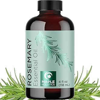 Pure Rosemary Oil for Hair and Skin - Undiluted Premium Grade Essential Oil for Diffusers, Aromatherapy and Beauty DIYs - Nourishing Hair Oil for Enhanced Shine and Volume (118mL)