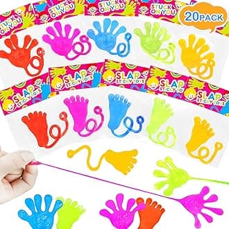 Large Sticky Hands & Feet Party Favors Supplies for Toddlers (20 PCS),Birthday Pinata Goodie Bag Stuffer Fillers for Kids,School Student Non Candy Treats Treasure Box Prizes Toys Gifts for Boys Girls