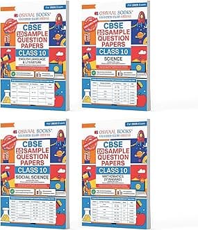 Oswaal CBSE Sample Question Papers Class 10 English, Science, Social Science & Maths Standard (Set of 4 Books) (For Board Exams 2025) Product Bundle – 11 September 2024