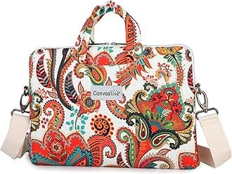 CanvasloveWater Resistant Laptop Shoulder Sleeve Case Bag for MacBook Pro 16 inch and 15.6 inch and 16 inch laptop (Paisley)