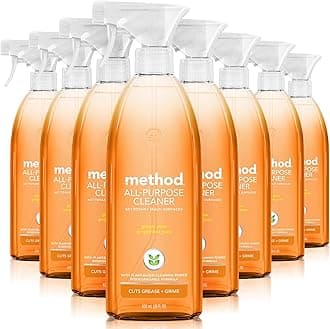 Method All-Purpose Cleaner Spray, Plant-Based and Biodegradable Formula Perfect for Most Counters, Tiles, Stone, and More, Ginger Yuzu Scent, 28 Fl Oz (Pack of 8)