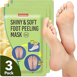 Shiny & Soft Foot Peeling Mask (3 pack) - For smooth and moist baby skin with Exfoliating peel off Calluses, Dry Skin, Cracked Heels - Men and Women