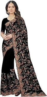 Gorgette Saree Zari Work Sari Unstitched Blouse