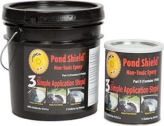 Pond Armor SKU-MGREEN-3GA Moss Green Pond Shield 3 Gallon Kit Non-Toxic epoxy Coating