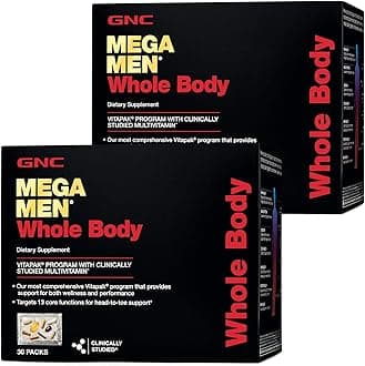 GNCMega Men Whole Body Vitapak, Twin Pack, 30 Packs per Box, Supports Wellness and Performance