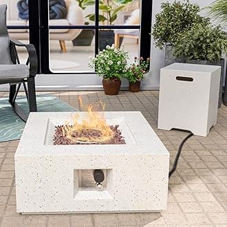 28-inch Square Gas Fireplace with Tank Cover