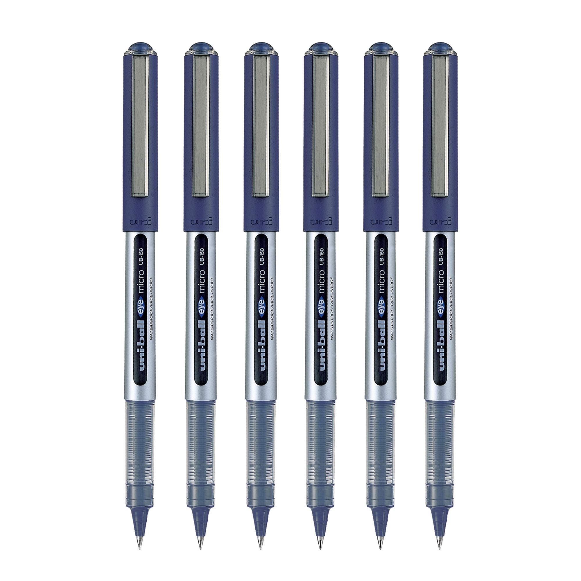 Eye UB150 0.5mm Roller Ball Pen | Blue Ink (Pack of 6)
