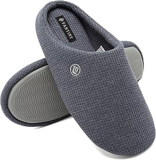 CIOR Unisex Men's Women's Memory Foam Slippers Comfort Cotton-blend Closed Toe House Shoes Indoor Scuff