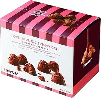 ROYCE' Potatochip Chocolate "Potechi Crunch" - Sweet and Salty Snack | Crispy and Savory Crumbled Potato Chips| Snack for Gifting & Indulging | Japanese Chocolate from Hokkaido (4 Pieces of Chocolate)