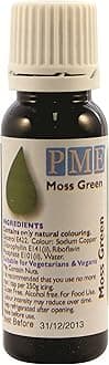PME 100% Natural Food Colour Liquid - Moss Green (25ml)