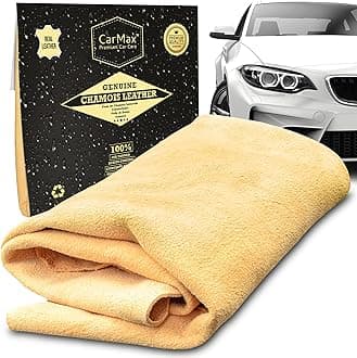 CarMax® English Premium Grade Chamois Leather - Regular - the ideal shammy for glass, mirrors, chrome inside and out, super soft and highly absorbent, from the UK