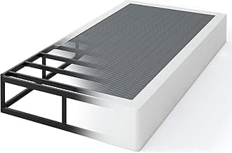 9 Inch High Profile Box Spring, Sturdy Metal Frame Mattress Foundation, Easy Assembly, Quiet & Noise-Free, Twin Size