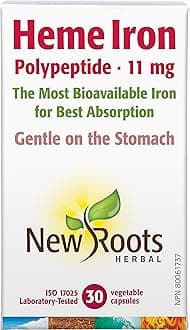 Heme Iron - New Roots Herbal - 30 Capsules