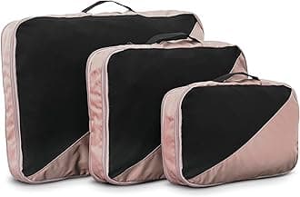3-Piece Compression Packing Cube Set, Dusty Rose